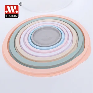 Pack of 7 Multi-Size Round Plastic Food Containers with Colorful Lids