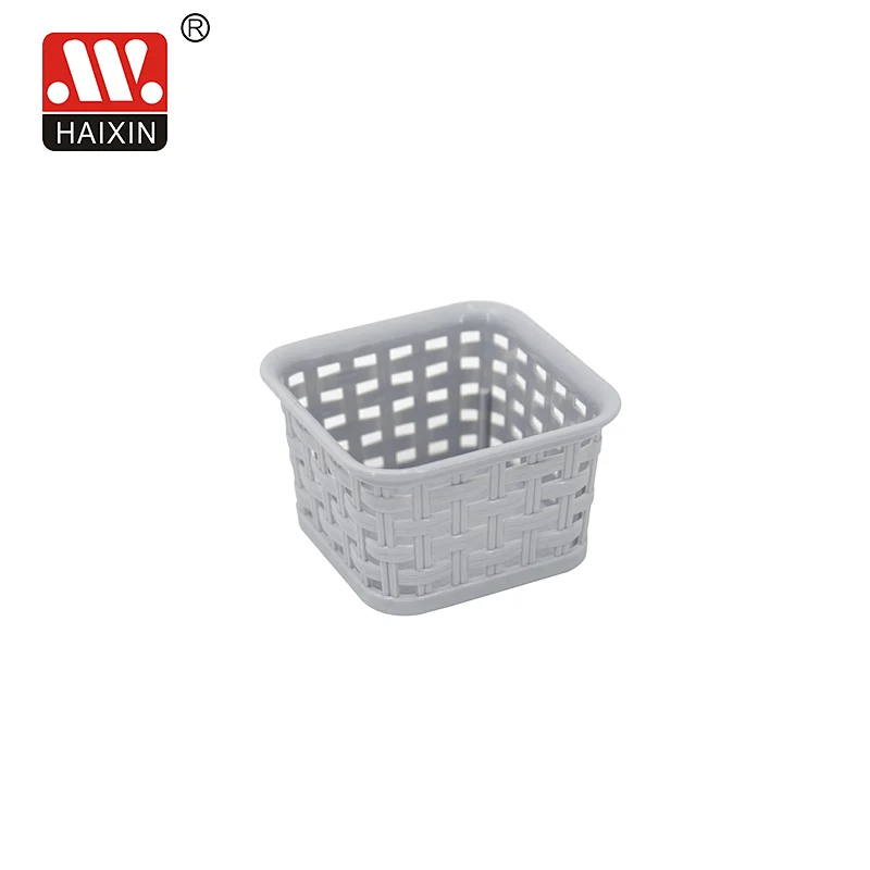 plastic handy baskets with holes bamboo pattern