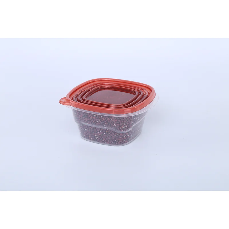 1.2L Plastic Food Storage Freezer Containers with Leak-proof Lids