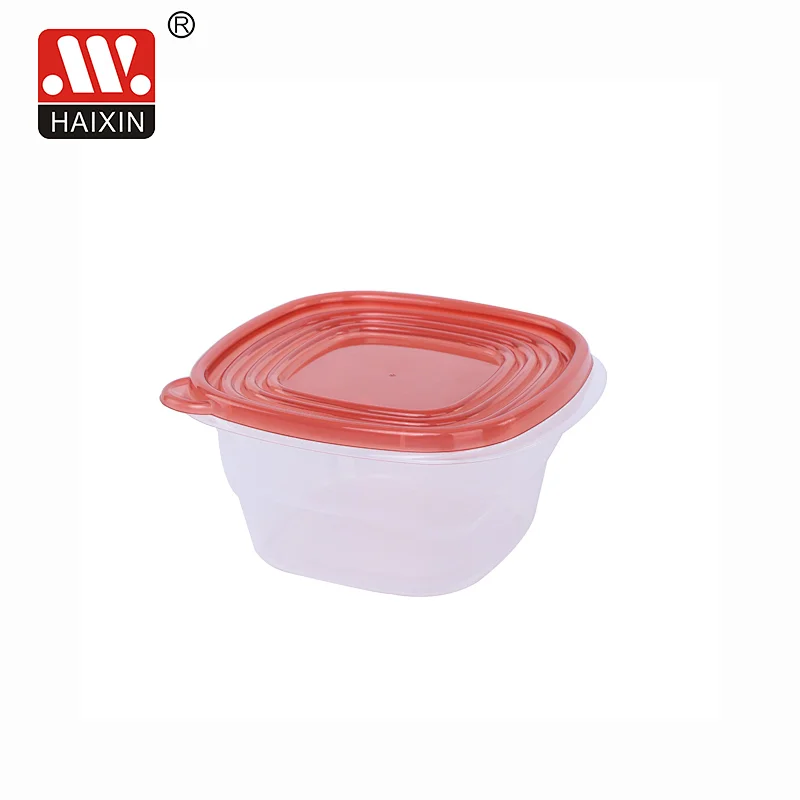 1.2L Plastic Food Storage Freezer Containers with Leak-proof Lids