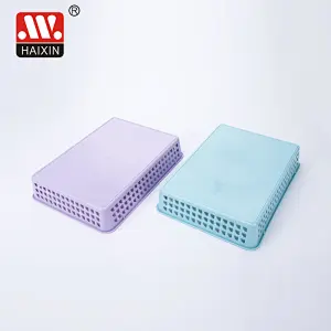 Plastic Hollow Storage Basket Desktop Utility Basket Container Tray File Storage Box