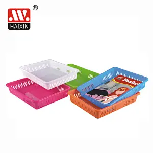Rectangle Plastic Storage Basket Desktop Utility Basket Container Tray File Storage Box