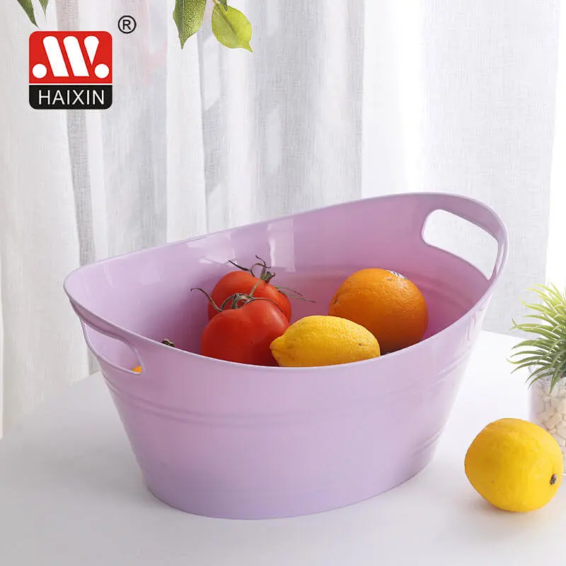 Oval Storage Tub With Handle Plastic Organization Bins Assorted Colored Storage 0.49L
