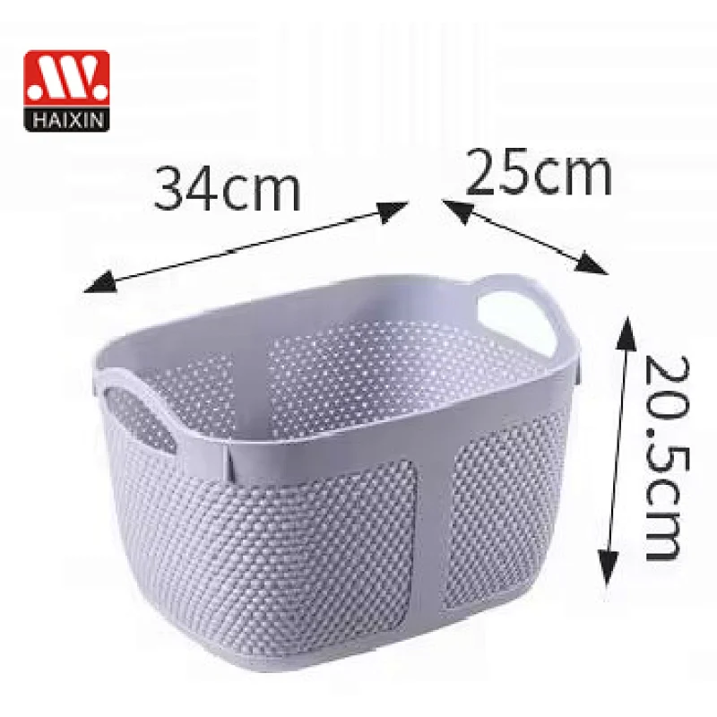 Plastic Portable storage basket for household