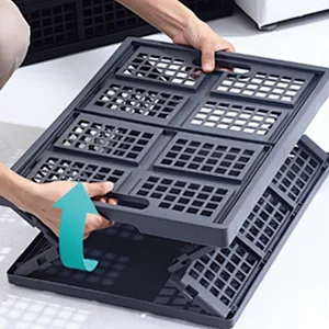 Plastic Multifunctional Folable Storage Basket for Livingroom PP heavy duty Folding Organizer Baskets