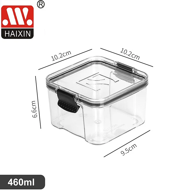Plastic Clear PET Food Storage Container for Kitchen