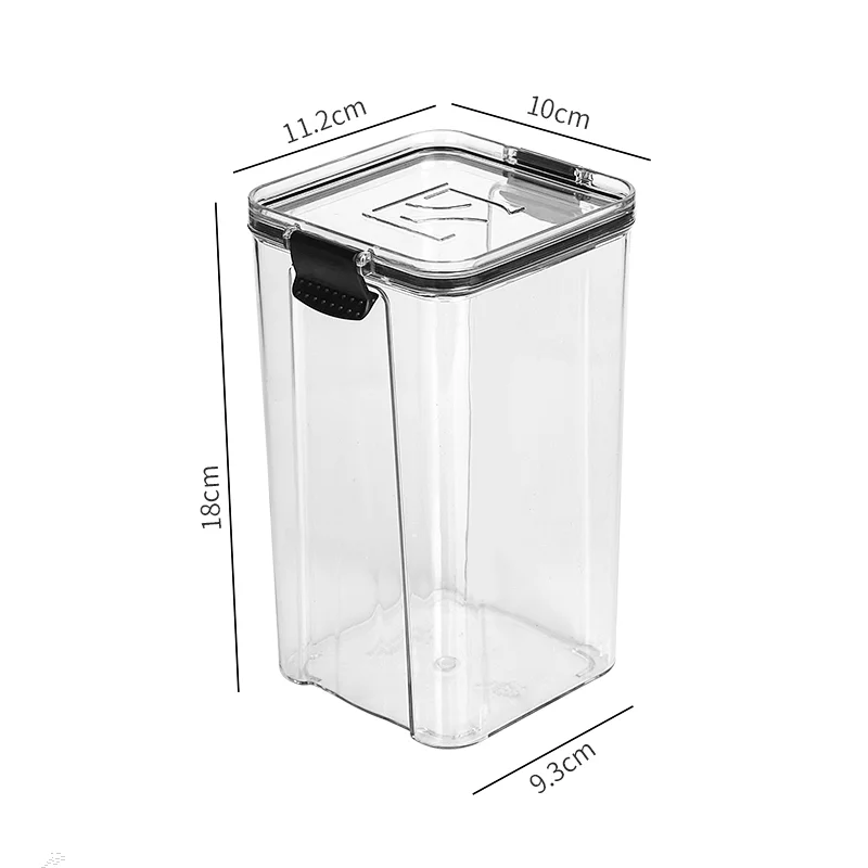 Airtight Food Storage Containers with Easy Lock Lids for Cereal, Flour, Sugar & Dry Food Plastic Stackable Canisters