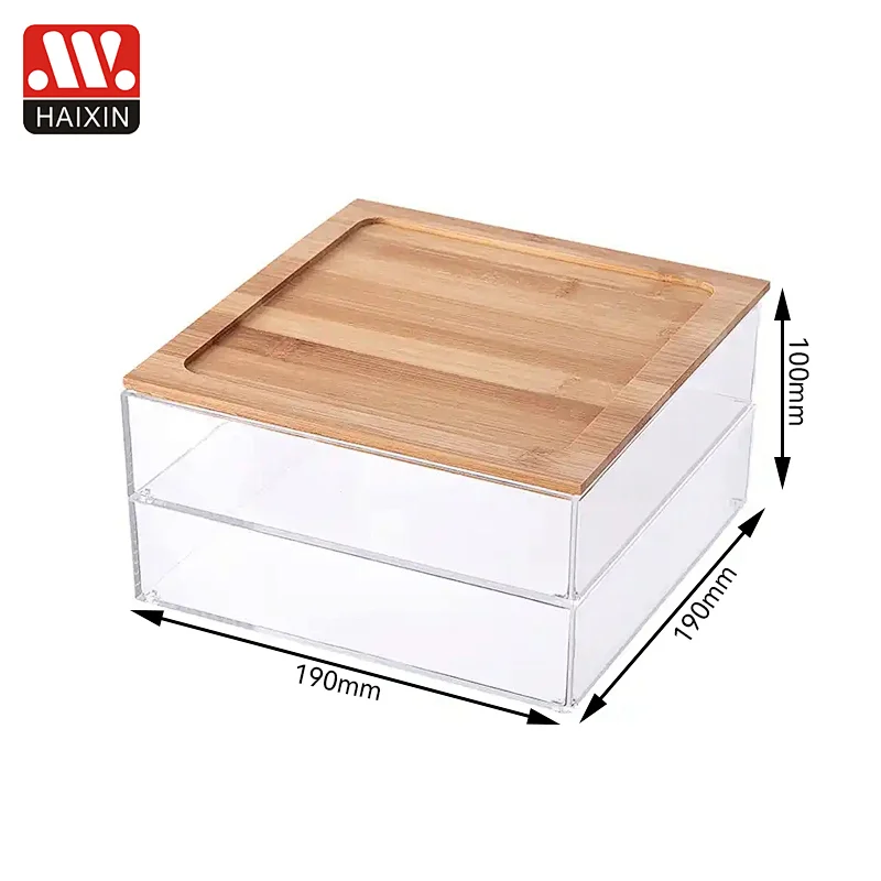 Plastic Popular Clear PET Storage Box for household