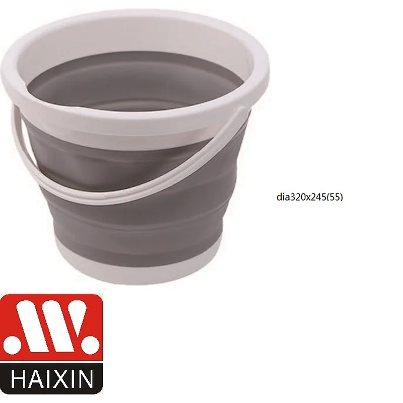 10L foldable basin Collapsible Bucket with Handle