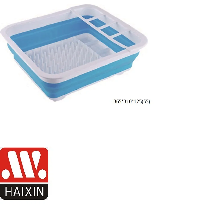 Collapsible Dish Drying Rack - Popup and Collapse for Easy Storage, Drain Water Directly into the Sink