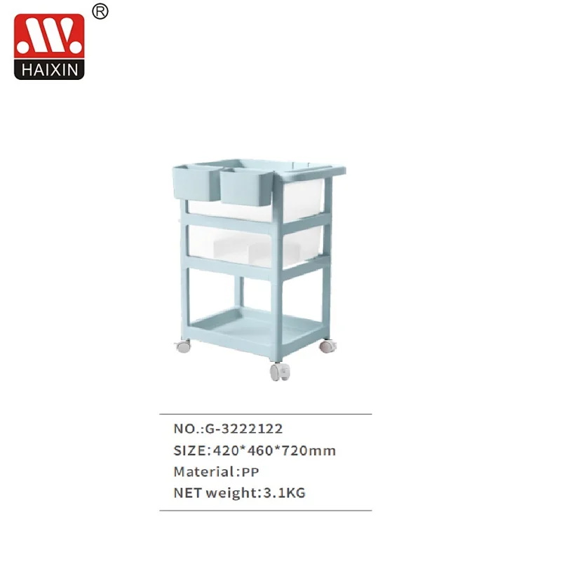Storage trolley for baby with wheels
