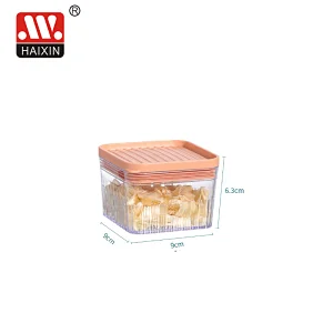 Plastic Clear PS+PE Food Storage Container for Kitchen