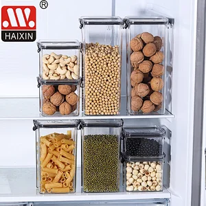 Plastic Clear PET Food Storage Container for Kitchen