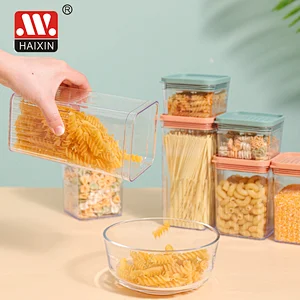 Plastic Clear PS+PE Food Storage Container for Kitchen