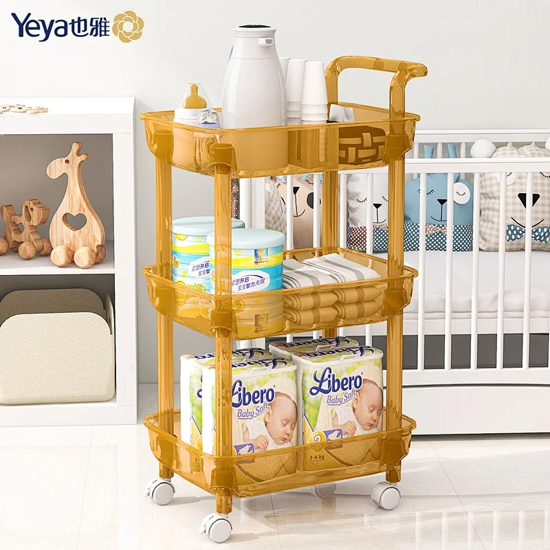4 tier rolling cart