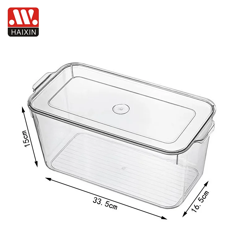 Plastic Kitchen Transparent Food Storage Container for Fridge