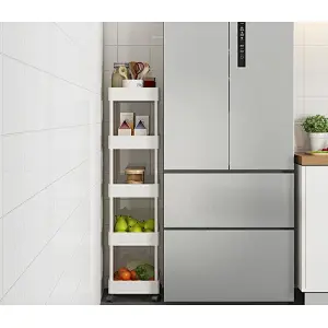Heavy Duty Storage Basket Organizer Shelves, Easy Assemble for Office, Bathroom, Kitchen