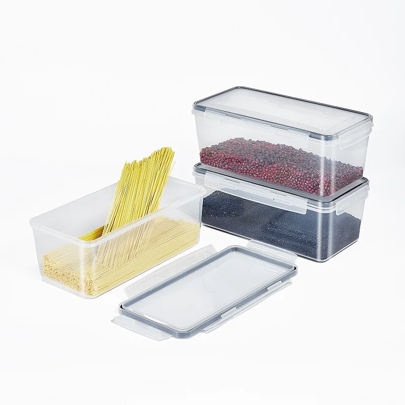 PP silicone airtight food storage container set 7pcs for kitchen