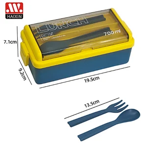 plastic spoon fork lunch box 700ML