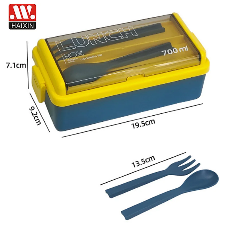 plastic spoon fork lunch box 700ML
