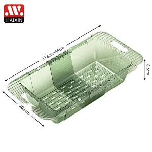 Kitchen Collapsible Portable Wash Basin Dishpan Kitchen Washing Scalable Strainer Basket Foldable Strainer Colander Wash and Drain Dish Tub Drainer for RV, Camping, Marine, BBQ (PET)