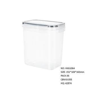 1.6L PP+silicone multi purpose food storage container for rice coffee nuts