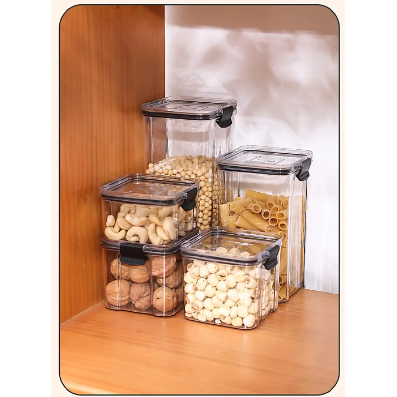 Airtight Food Storage Containers with Easy Lock Lids for Cereal, Flour, Sugar & Dry Food Plastic Stackable Canisters