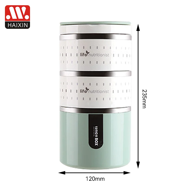 Thermos Bento Lunch Box for Kids Leakproof Lunch Compartment Containers Bento Box, BPA Free,Travel, School(3-Tier)