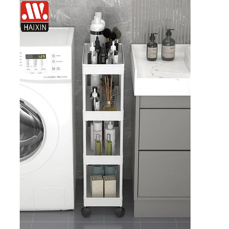 Rolling Metal Cart - Multi-Purpose Organizer for Kitchen, Laundry, Bathroom, Office - Space-Saving Design