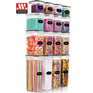 PP silicone airtight container plastic box for food container 16pcs