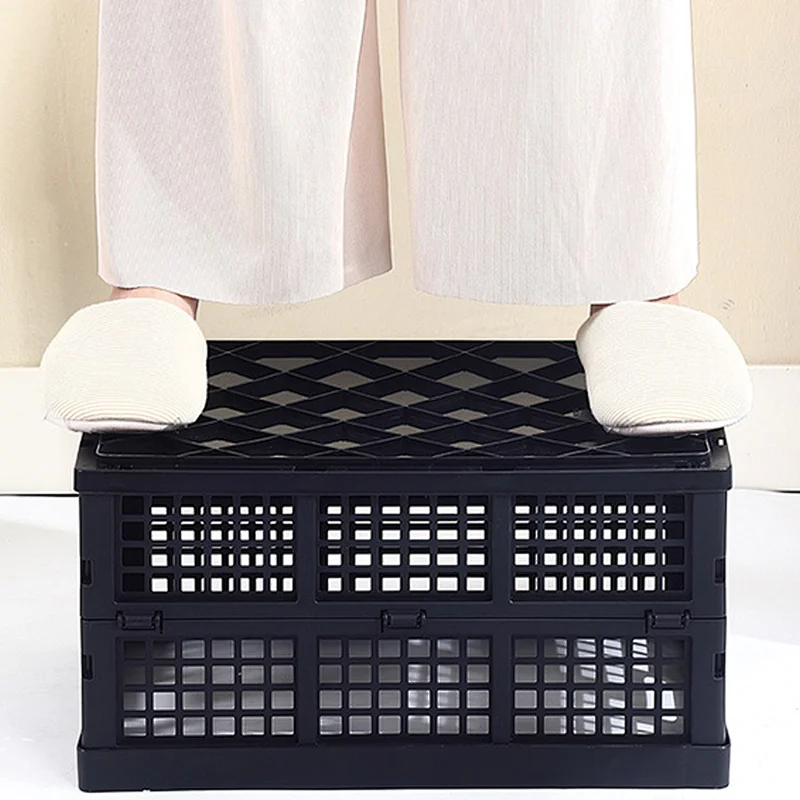 Plastic Multifunctional Folable Storage Basket for Livingroom PP heavy duty Folding Organizer Baskets