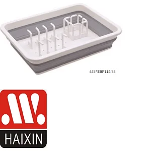 Collapsible Dish Drying Rack, Foldable Dinnerware Drainer