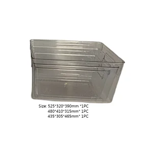 Refrigerator storage container set with white box packing 4.5L 3.2L 9L