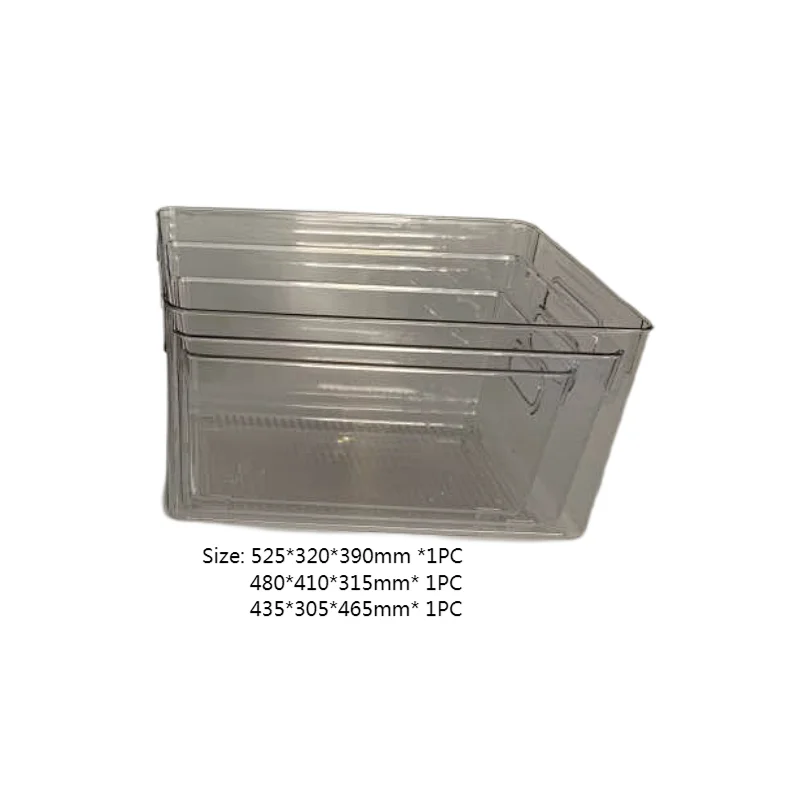 Refrigerator storage container set with white box packing 4.5L 3.2L 9L