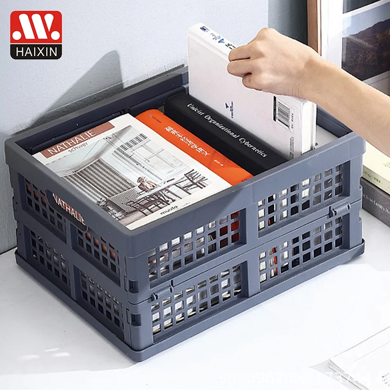 Plastic Multifunctional Folable Storage Basket for Livingroom PP heavy duty Folding Organizer Baskets