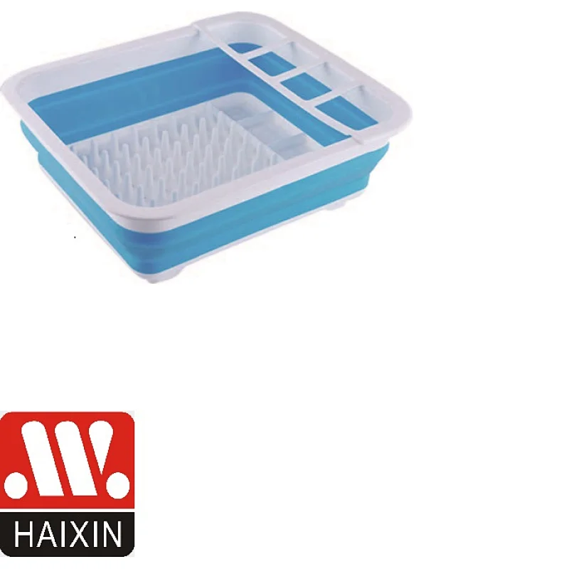 Collapsible Dish Drying Rack - Popup and Collapse for Easy Storage, Drain Water Directly into the Sink