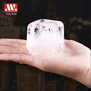 Flexible Silicone Ice Cube Tray Easy Release Ice Trays With Lid Make 6 Ice Cube Mold