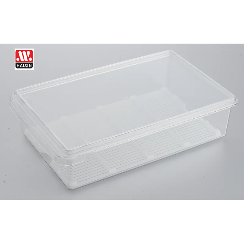 Refrigerator storage container with filter