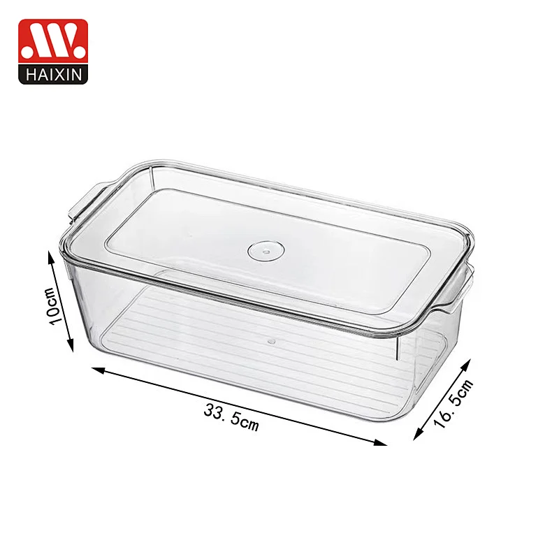 Plastic Fridge Transparent Food Storage Container for Kitchen
