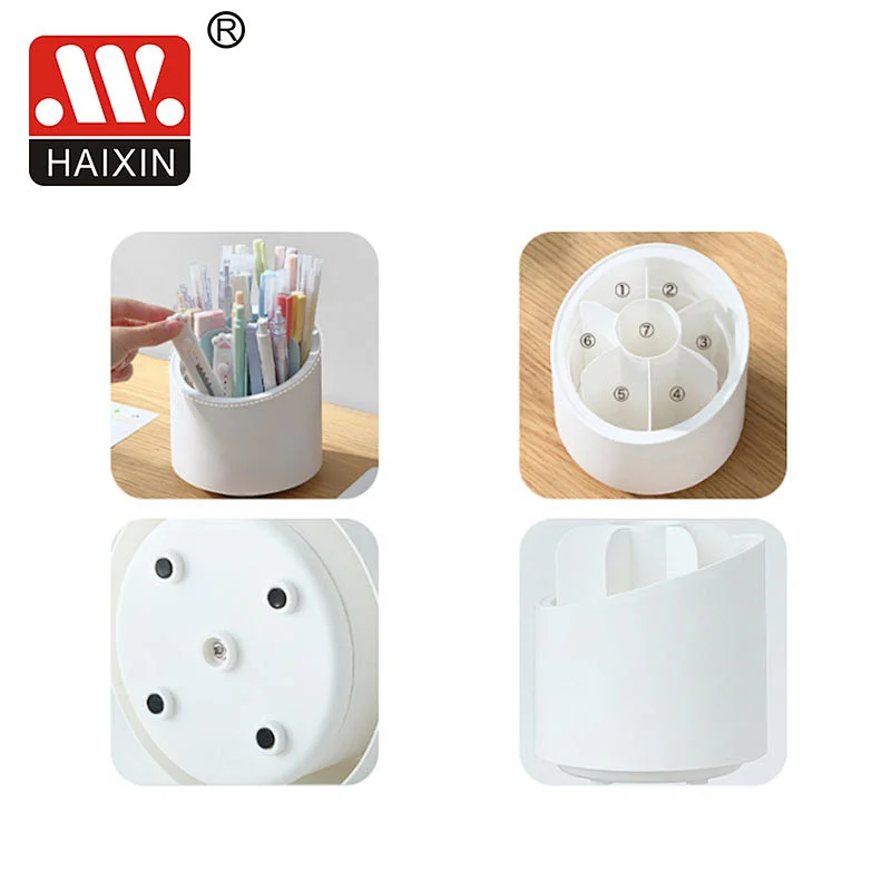 Plastic Pen Holder with Grids