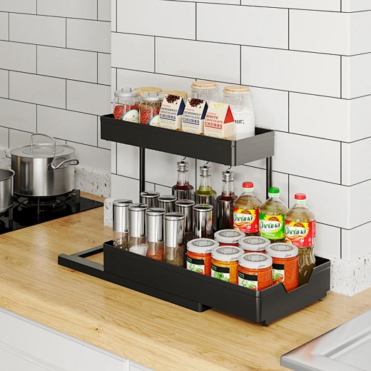 under sink shelf