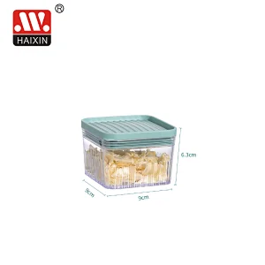 Plastic Clear PS+PE Food Storage Container for Kitchen