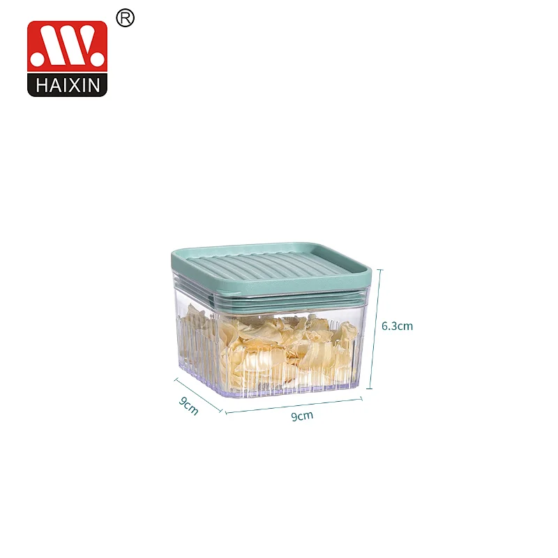 Plastic Clear PS+PE Food Storage Container for Kitchen