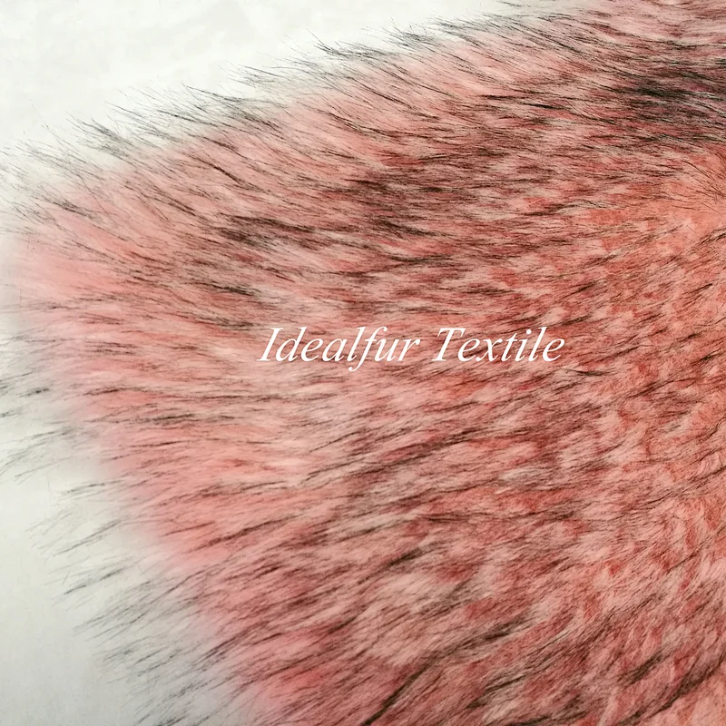 Red Imitation Raccoon Faux Fur Plush Fake Fur