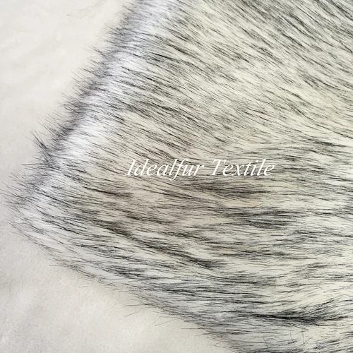 White Raccoon Faux Fur Plush Fox Fake Fur Fabric