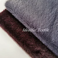 Wholesale Suede Boned with Rabbit Faux Fur Fabric for Home Textile