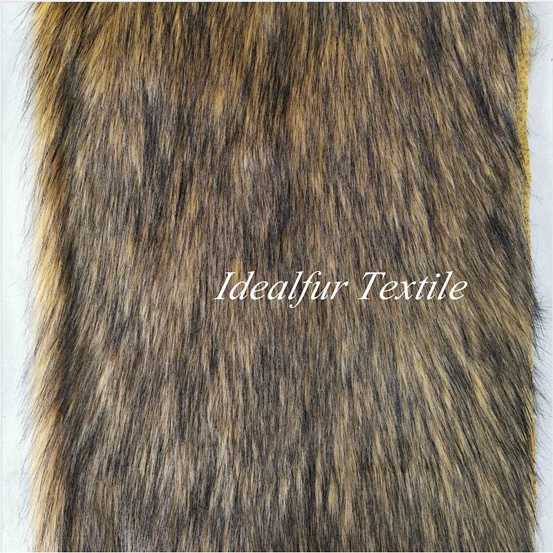Top Dyed Polyester Imitation Fox Faux Fur Fabric