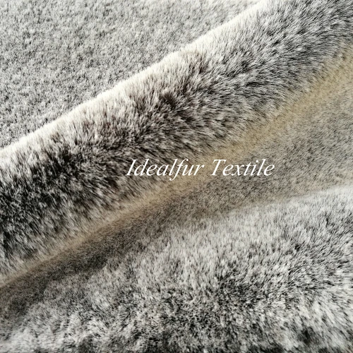 Brown To White Rabbit Faux Fur Fabric 3585