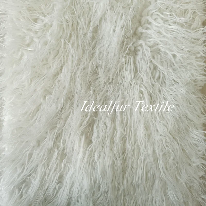 Curly Mongolia Faux Fur Fabric for Cushion Covers