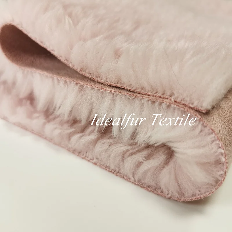 High Quality Suede Bonded Sherpa Faux Fur Fabric For Garment